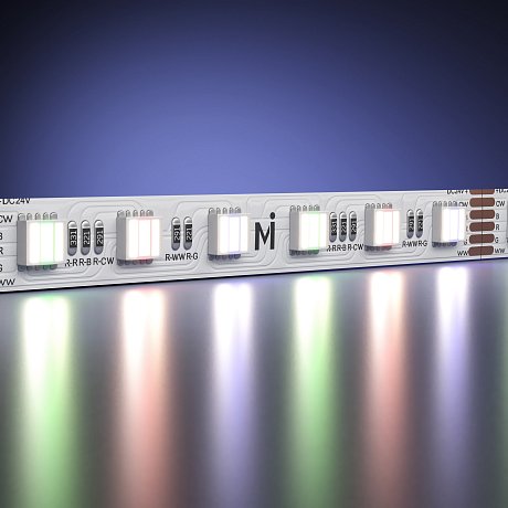 Светодиодная лента Ультра 24В 5050 20Вт/м Цветная (RGB) - Комбинированная (MIх) 2700-6500 K 5м IP 20 201136