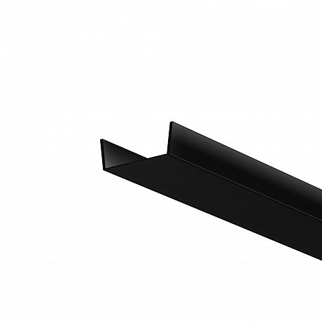 Рассеиватель для профиля 15x06 (Чёрный, 2 м), ALM-001-B-DF-2M 642021