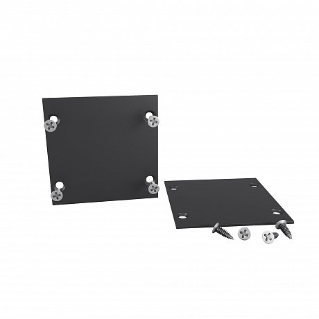 Комплект заглушек для радиусного профиля 2шт. черный