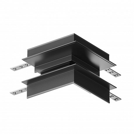 Угловой коннектор внешний S35 встраиваемый черный