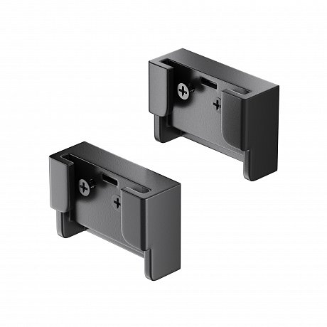 Заглушка двойная Parity черная, 2 шт в упаковке