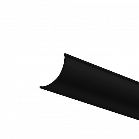Рассеиватель для профиля 16x16 (Дуга, Чёрный, 2 м), ALM-1616R-B-DF-2M 642027