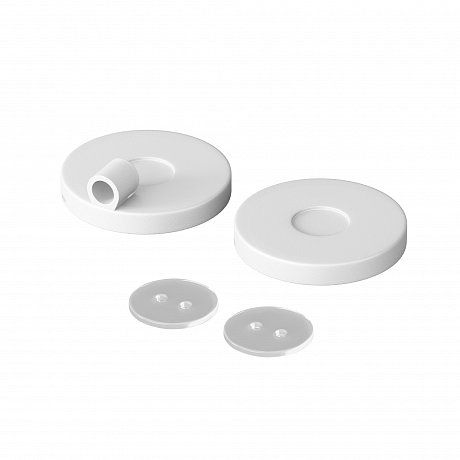 Комплект силиконовых заглушек боковой круглого неона 360° D25