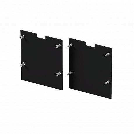 Комплект заглушек (для профиля 50x50) 2 шт., ALM-5050T-B-EC 642047