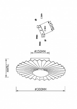 Настенный светильник (бра) Фиоре / Fiore 3000К 7Вт