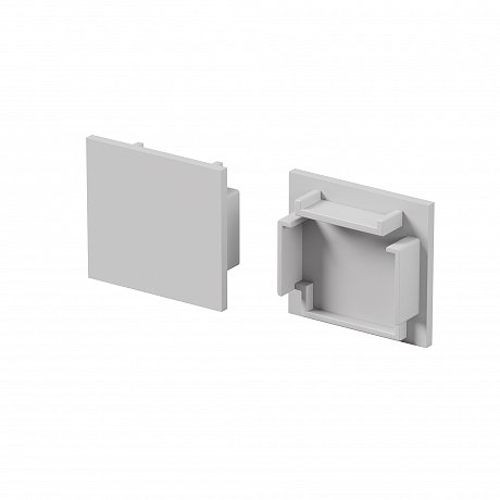 Комплект заглушек (для профиля 25x22) 2 шт., ALM-2522-S-EC 642065