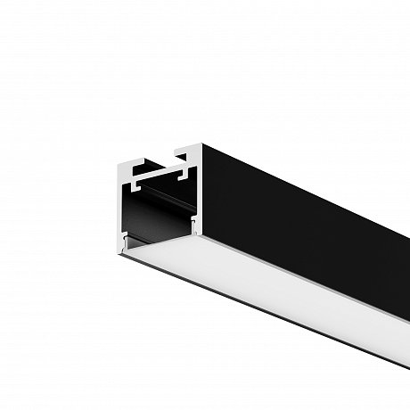 Алюминиевый профиль накладной-подвесной 25x22 (Черный, 2 м), ALM-2522-B-2M 633013