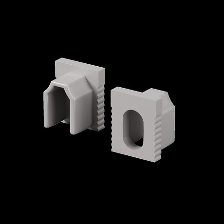 Комплект заглушек (для профиля 08x09) 10 шт., ALM-0809-EC 642069