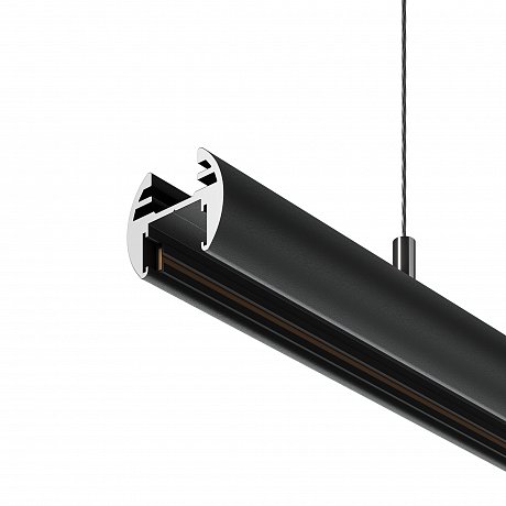 Шинопровод 1м подвесной круглый Basity, черный