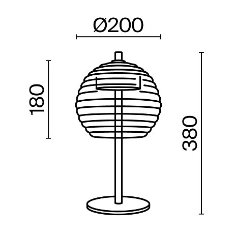 Настольный светильник Мистика / Mystic 3000К 8Вт