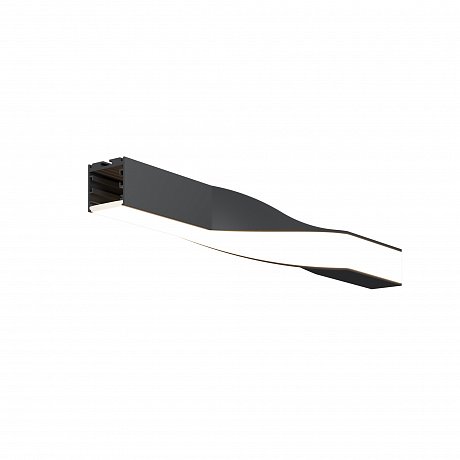 Радиусный профиль 35x35 Скрученный левый черный