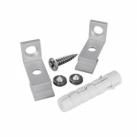 Комплект креплений для радиусного профиля с боковым свечением 2шт.