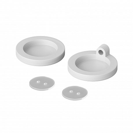 Комплект силиконовых заглушек для круглого неона 360° D18