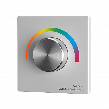 Роторная панель управления RF трехканальная 12-48В Цветная (RGB) 576Вт