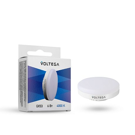 Светодиодная лампа GX53 6Вт 4000K 100°