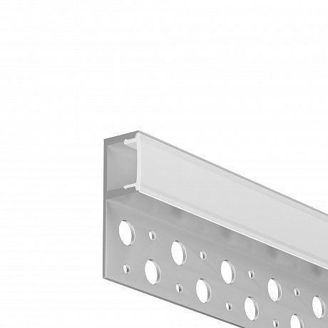 Алюминиевый профиль встраиваемый 36x11 (Серебро, 2 м), ALM-3611-S-2M